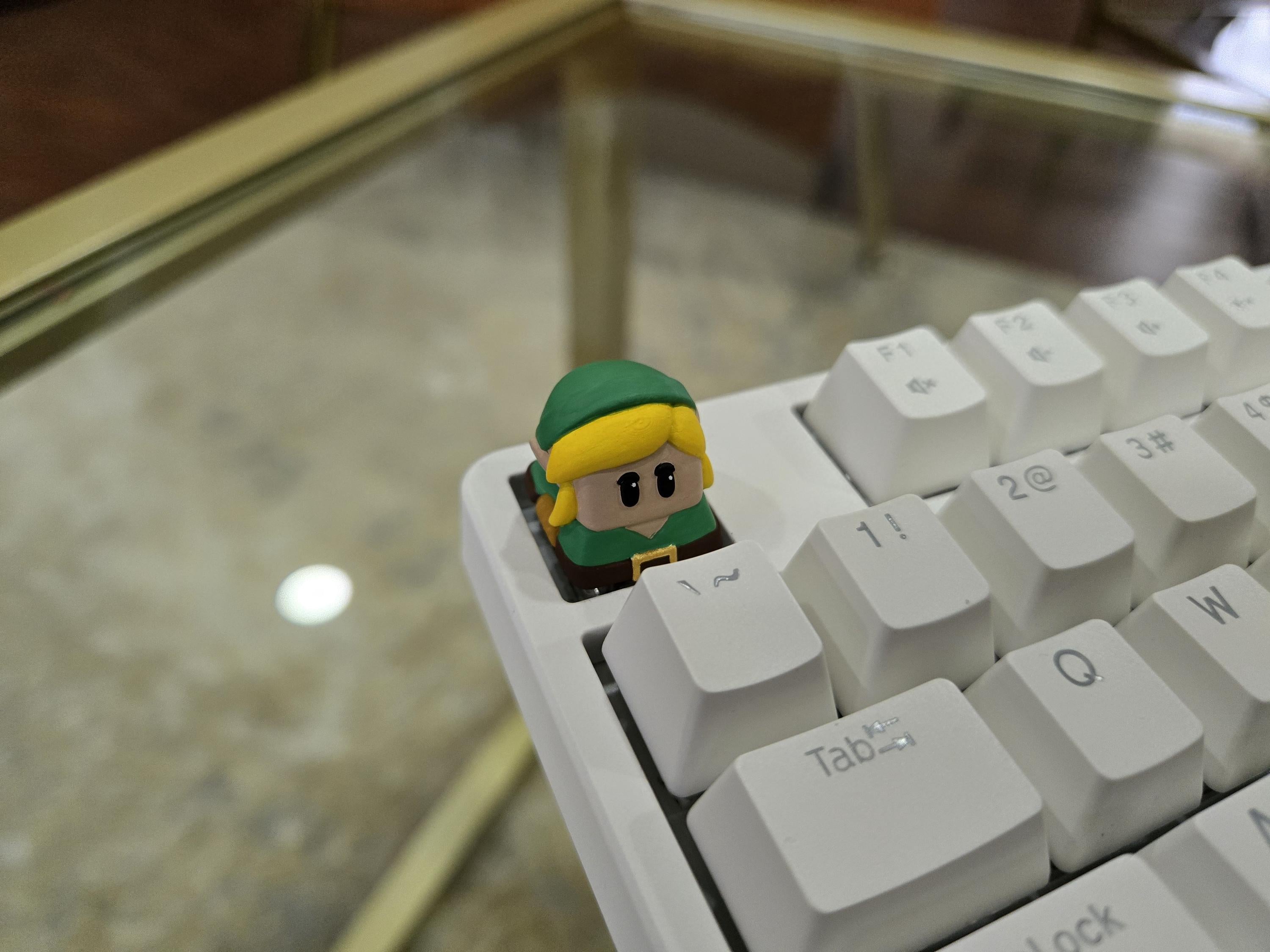 Video Game Link Keycap - Hand Painted, Cute Keycap Designs, Cherry MX