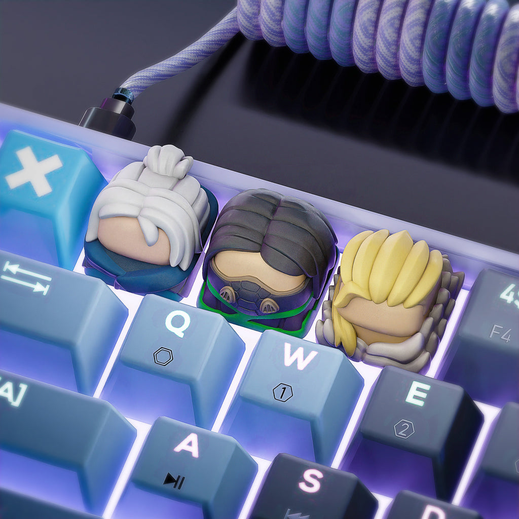 Video Game Keycaps - Hand Painted, Cute Keycap Designs, Cherry MX