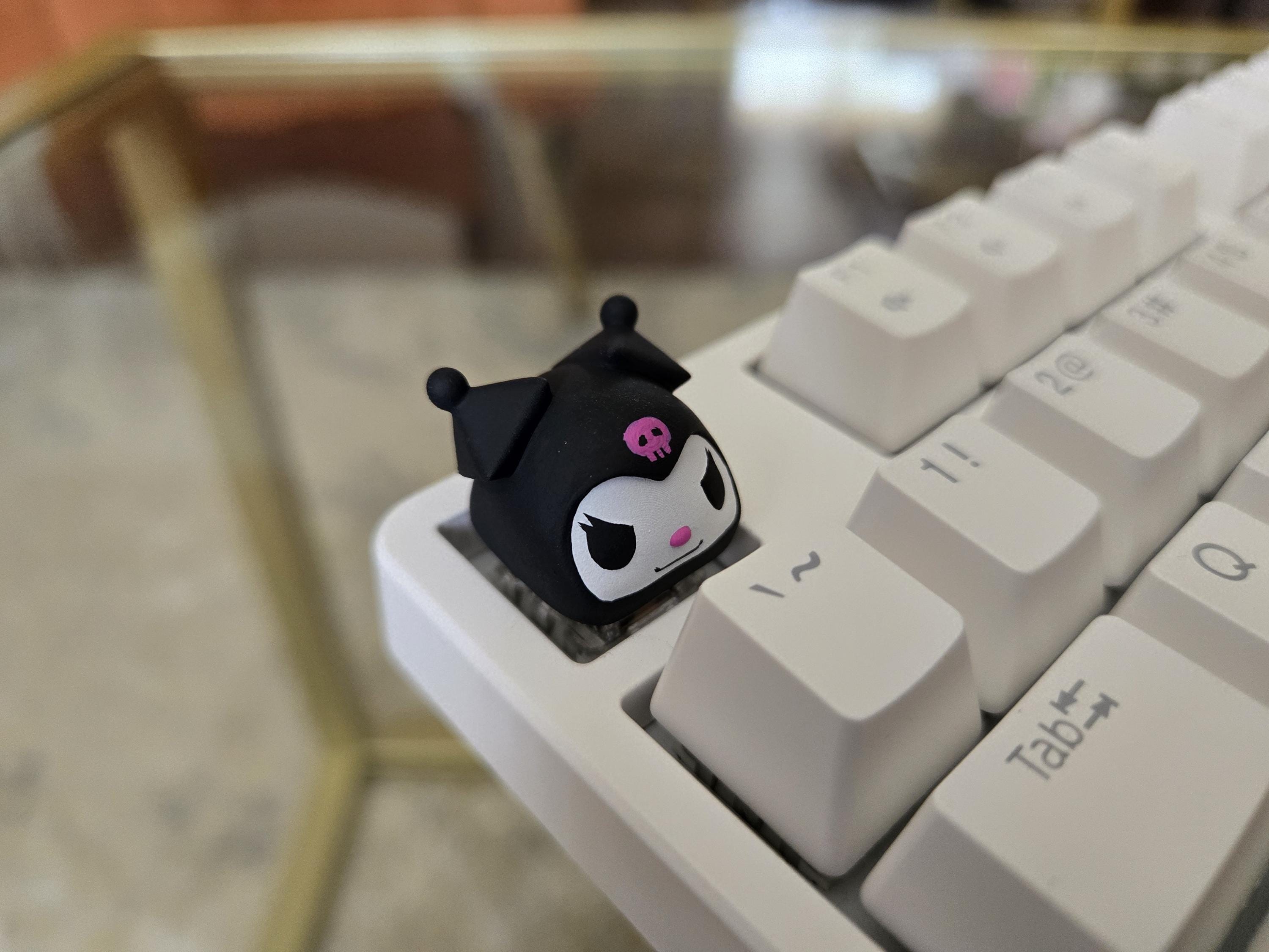 Cartoon Kuromii Keycap - Hand Painted Cute Keycap Designs, Cherry MX