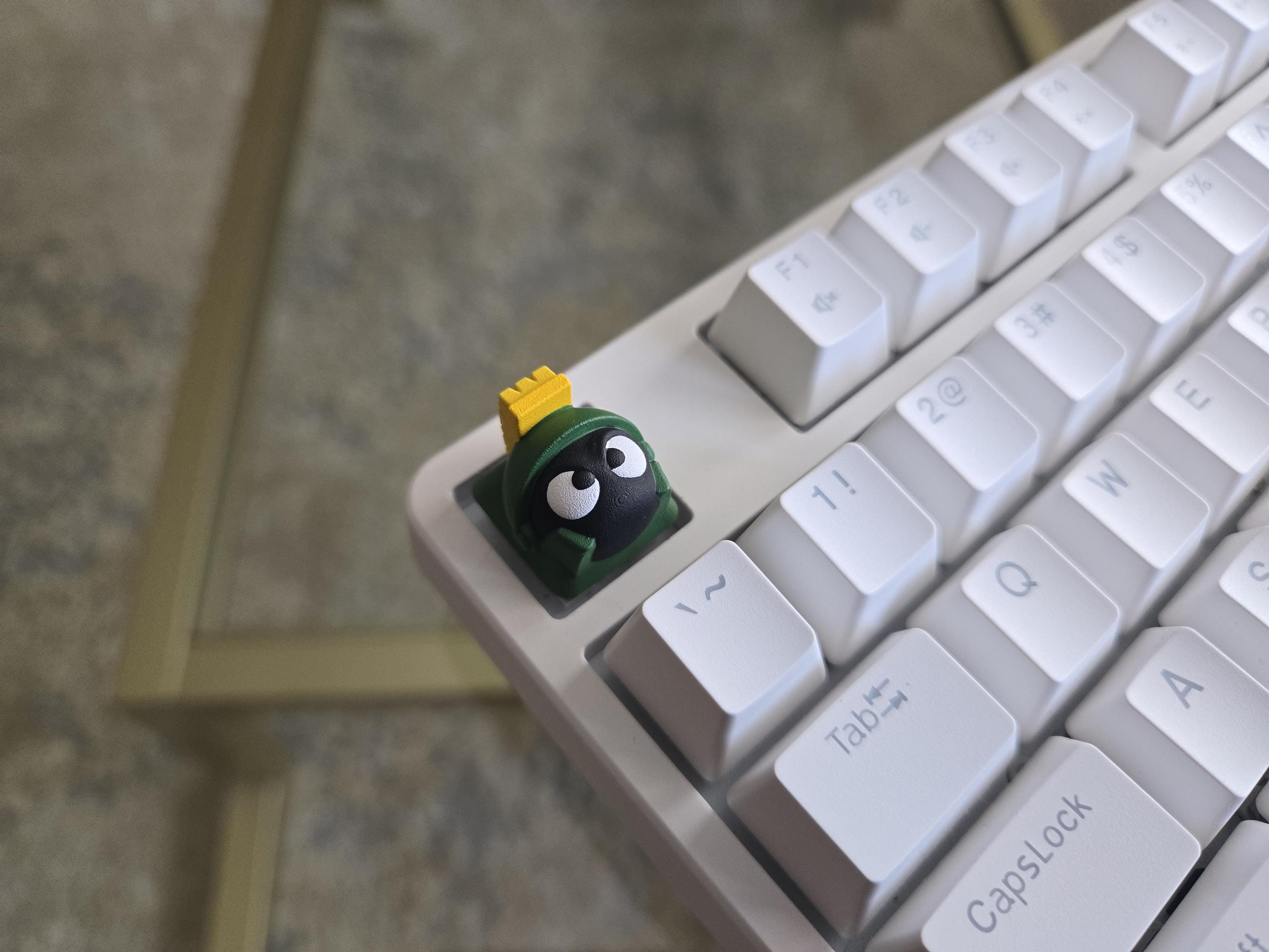 Marvin the Martian Keycap - Hand Painted Cute Keycap Designs, Cherry MX