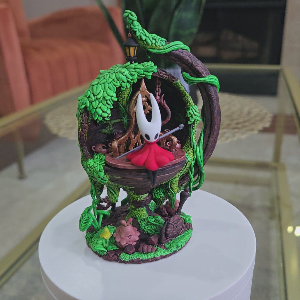 Silksong Hornet Hand Painted Diorama - Miniature Diorama Fan Art - 5" Tall